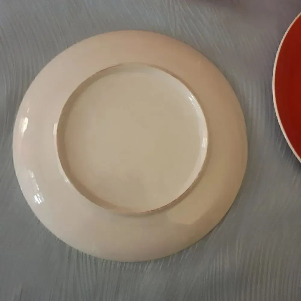 Vintage Pristine '70’s 2 Piece Set-Mod Bright Red Soup Cup and Sandwich Plate